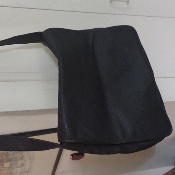 Men's Unisex leather messenger bag - Picture 3 of 7